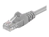 Wentronic Goobay - Netzwerkkabel - RJ-45 (M) Bis RJ-45 (M) - 1,5m - UTP - CAT 5e - Geformt, Ohne Haken - Grau (95557)