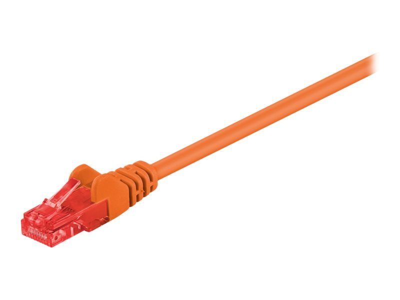 Goobay 0.25m 2xRJ-45 Cable Networking Cable Orange Cat6