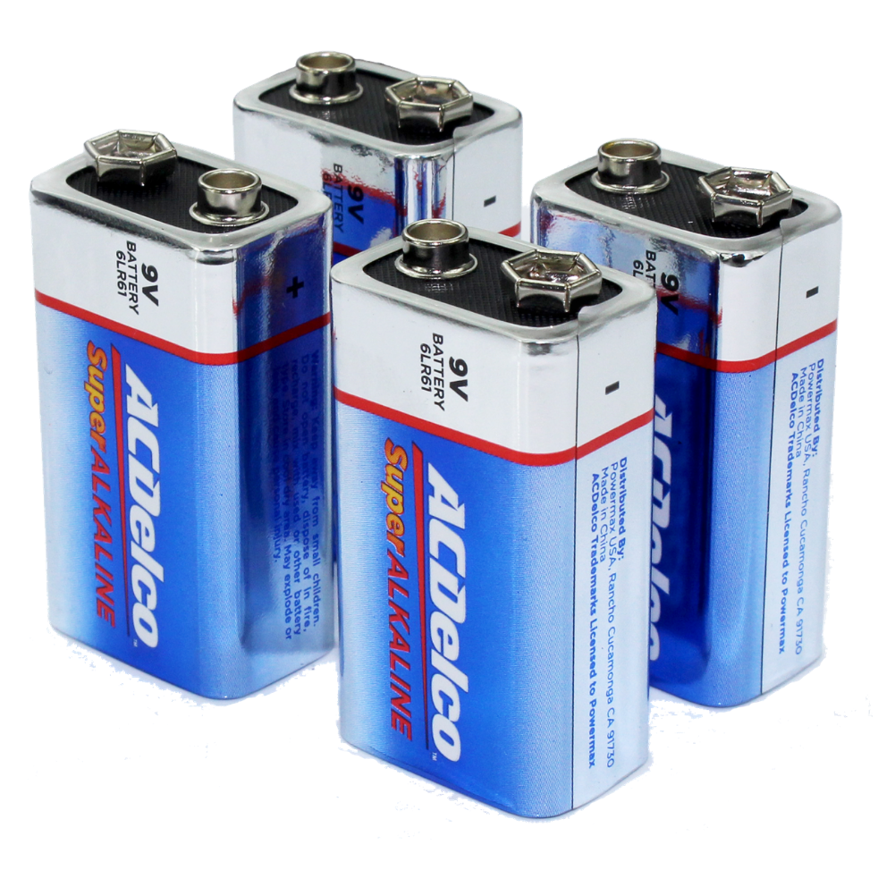 ACDelco Super Alkaline 9-Volt Battery (4-Pack)