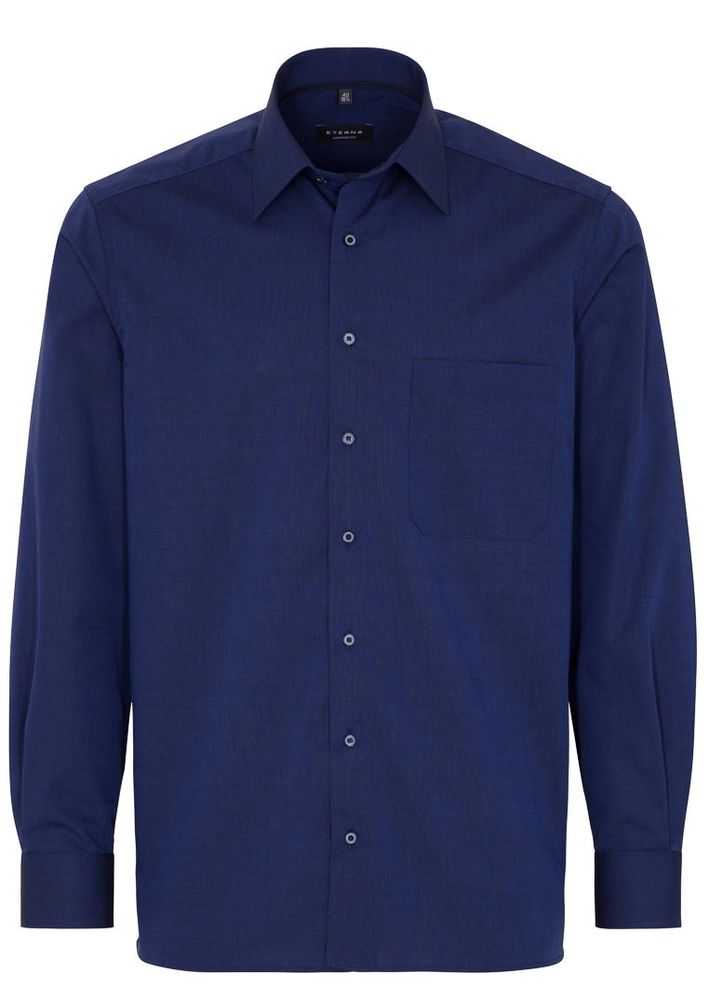 Eterna Herren Hemd Langarm Comfort Fit 3070/19/e18E Blau Xl/44