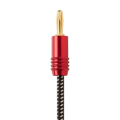 Monoprice Speaker Wire  Braided with Banana Plugs  2-Conductor  14AWG  25ft thumbnail