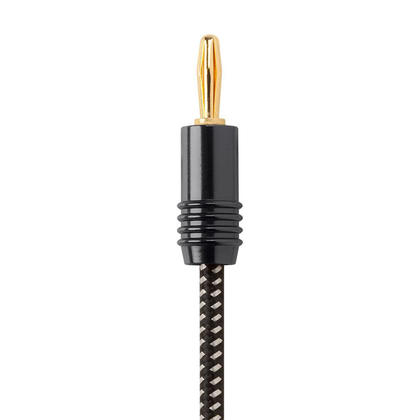 Monoprice Speaker Wire  Braided with Banana Plugs  2-Conductor  14AWG  25ft thumbnail