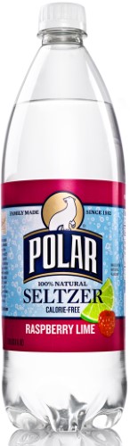 Polar Seltzer Water, Raspberry Lime, 33.8 Fl Oz (Pack of 12)