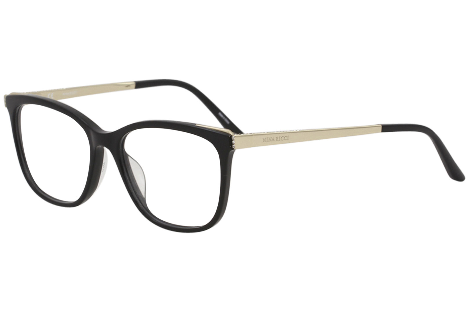 Nina Ricci Eyeglasses VNR123S VNR/123/S 0700 Black Full Rim Optical Frame 53mm