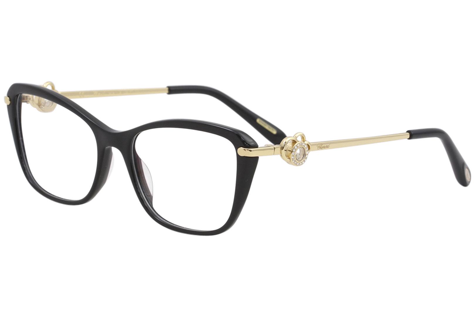Chopard Eyeglasses VCH237S VCH/237S 0700 Black/23K Gold Optical Frame 53mm
