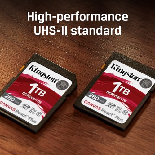 Kingston - Canvas React Plus 256GB SD Card (V60 - 280MB/s Read) - SDR2V6/256GB thumbnail