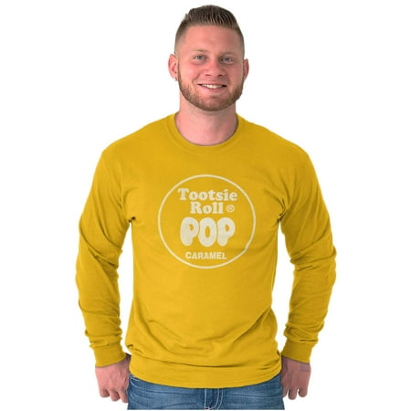 Tootsie Roll Pop Caramel Flavored Long Sleeve TShirt Men Women Brisco Brands M
