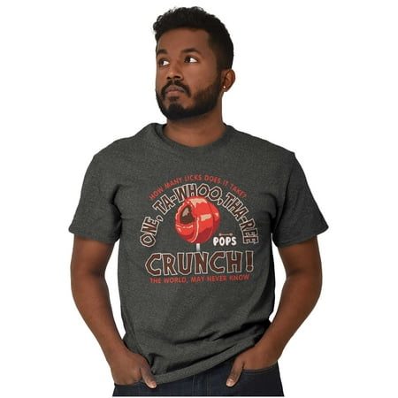 Tootsie Roll Pop How Many Licks Funny Unisex Plus Size Graphic Tee Brisco Brands 3X