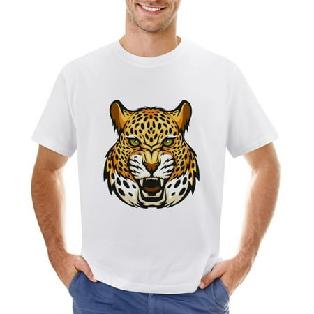 Jaguars Sport Team Men’s Graphic T-shirt Vintage Short Sleeve Sport Tee White L