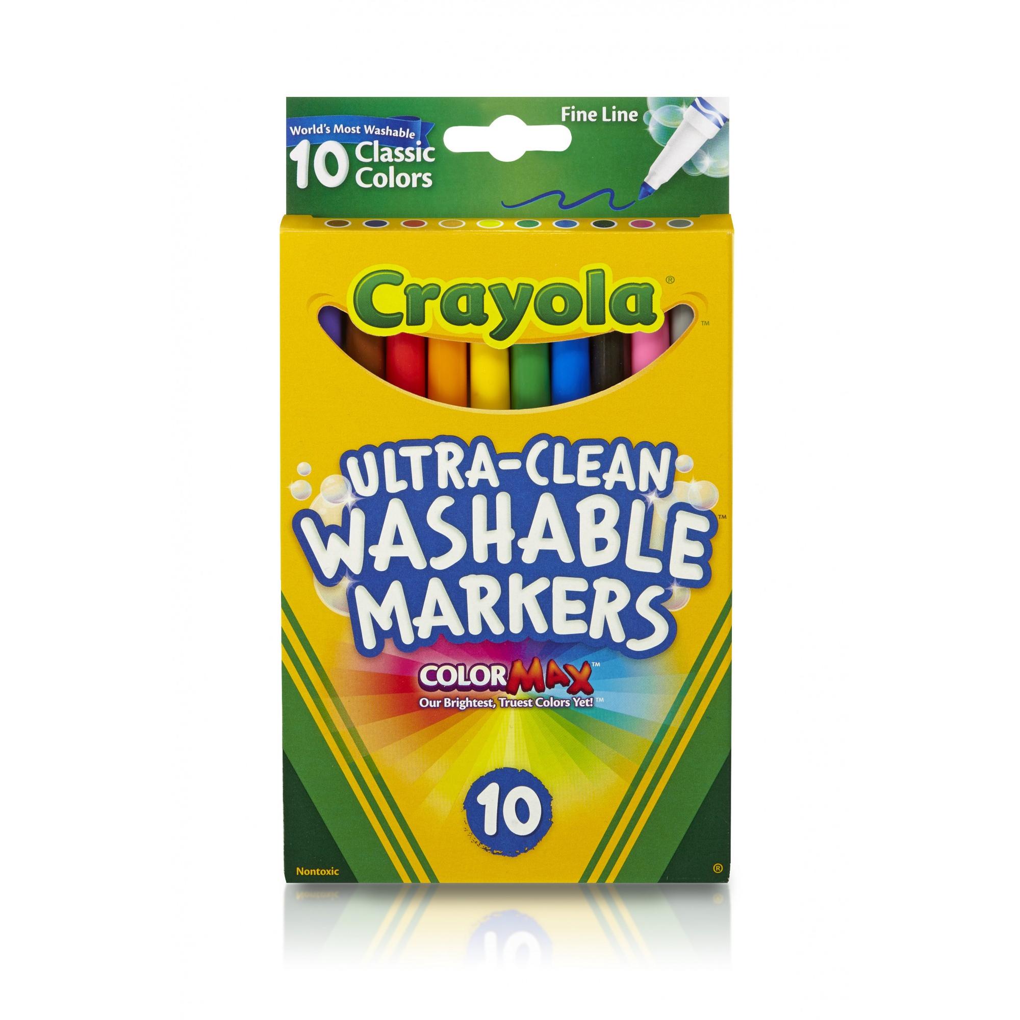 Crayola Ultra Clean Classic Fine Line Washable Marker  10 Count  Child thumbnail 