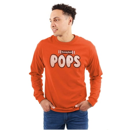 Retro Tootsie Roll Pop Lollipops Logo Long Sleeve TShirt Men Women Brisco Brands M
