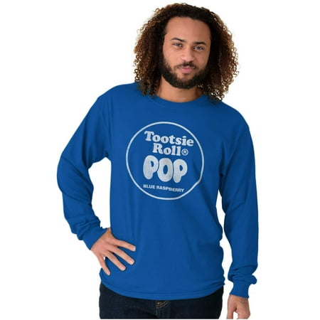 Tootsie Roll Pop Flavor Raspberry Unisex Plus Size Long Sleeve Tee Shirt Brisco Brands 2X