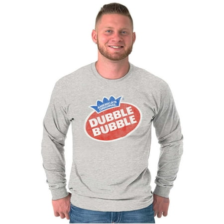 Vintage Dubble Bubble Gum Double Logo Long Sleeve TShirt Men Women Brisco Brands 2X