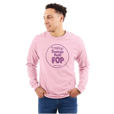 Tootsie Pop Fruit Punch Flavor Cute Long Sleeve TShirt Men Women Brisco Brands L