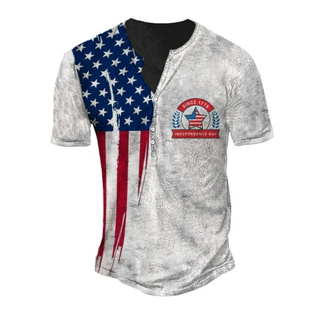 ZXHACSJ Men S Short Sleeve Graphic and Embroidered Fashion T-Shirt Spring and Summer Short Sleeve Printed White L