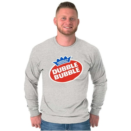 Vintage Dubble Bubble Gum Double Logo Long Sleeve TShirt Men Women Brisco Brands S