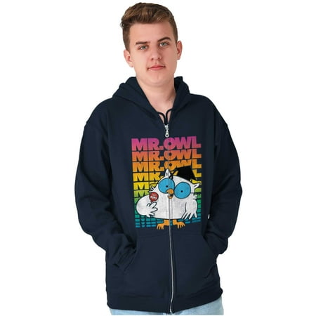 Mr Owl Vintage Retro Tootsie Pops Zip up Hoodie Men S Women S Brisco Brands 5X