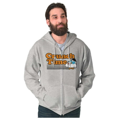 Mr. Owl Crunch Time Tootsie Pop Funny Zip up Hoodie Men S Women S Brisco Brands X