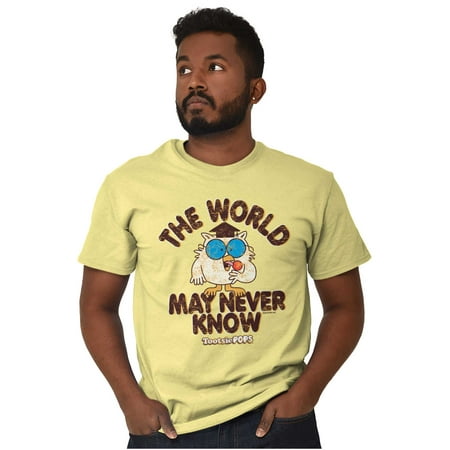 The World May Never Know Tootsie Pop Men S Graphic T Shirt Tees Brisco Brands M