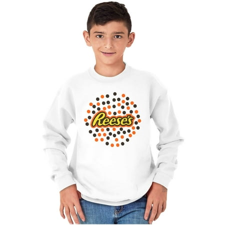 Reese S Chocolate Pieces Candy Dots Youth Sweatshirt Boy Girl Teen Brisco Brands M