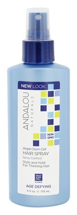 Argan Stem Cell Age Defying Hair Spray - 6 Fl. Oz. by Andalou Naturals (pack of 12)