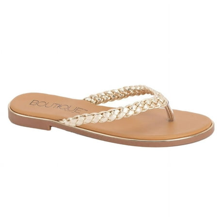 Corkys Footwear Womens 41-0134- Women S Corky Pigtail 8 B Gold