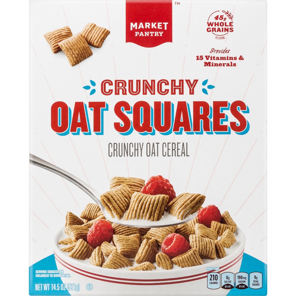 Oatmeal Squares Breakfast Cereal 14.5oz Market Pantry™ Nutrition