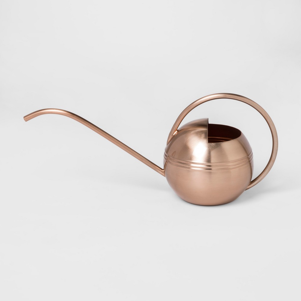 16.2" X 7.2" Stainless Steel Watering Can Copper (Brown) - Smith & Hawken