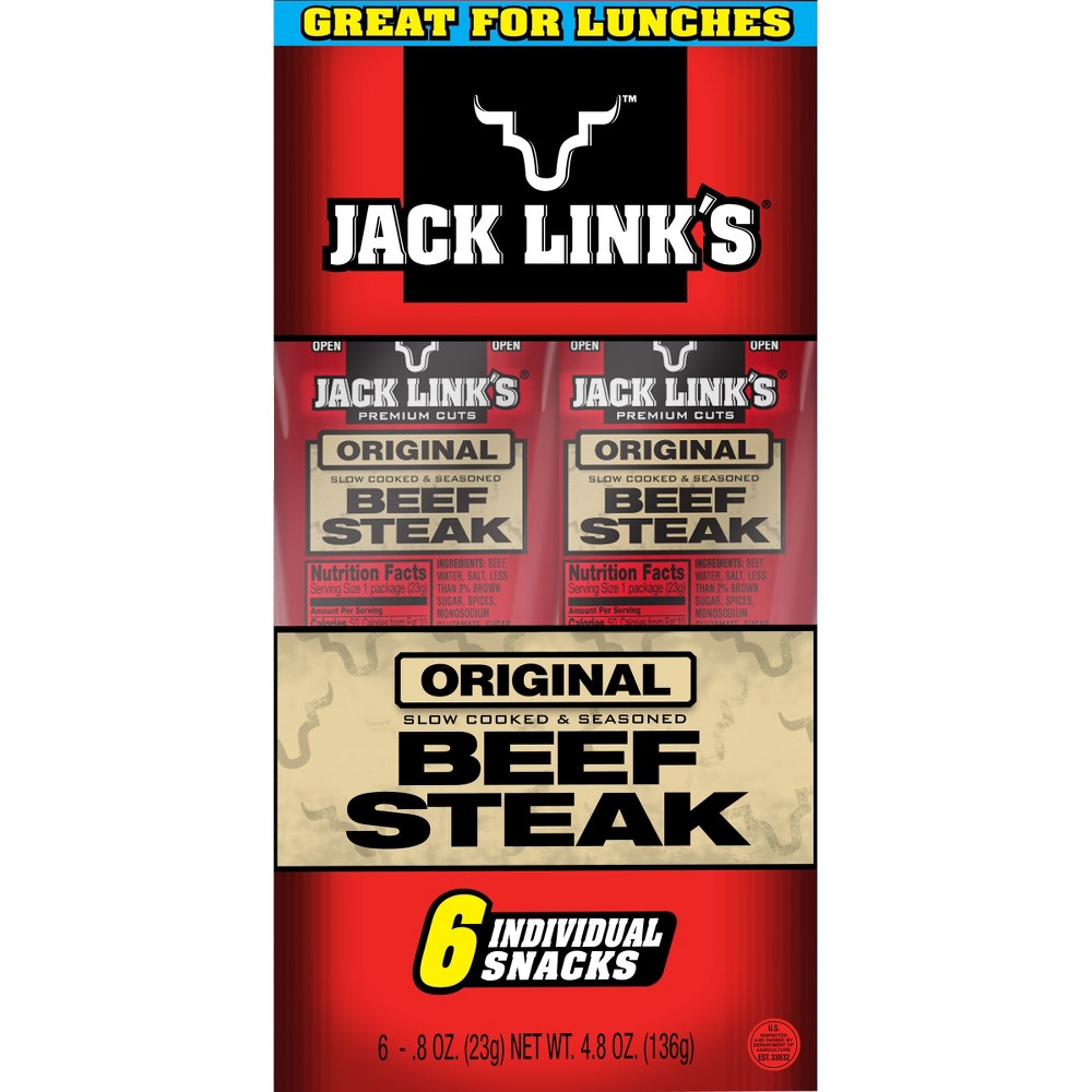Jack Link's Beef Steak Original 6ct / .8oz