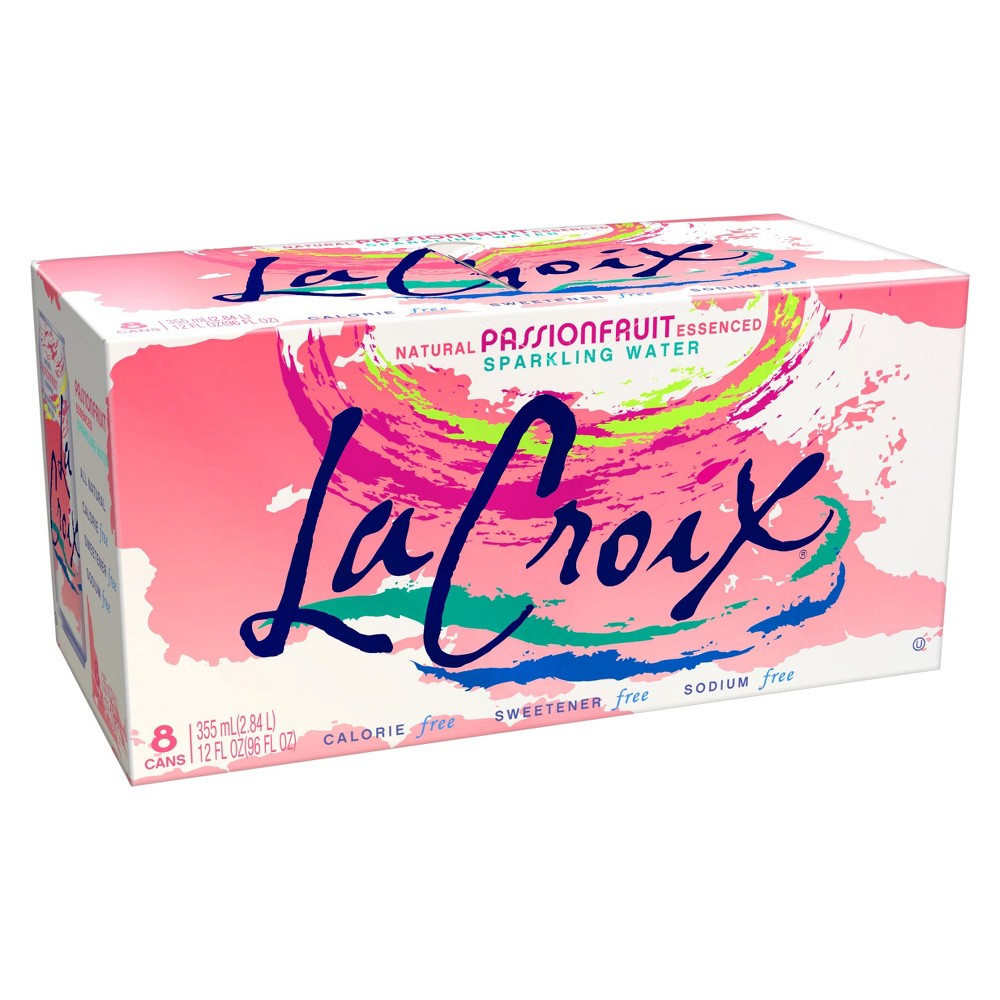 LaCroix Passionfruit Sparkling Water - 8pk/12 Fl Oz Cans