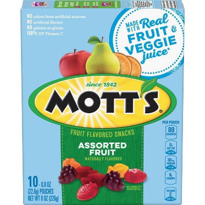 Mott's Assorted Fruit Flavored Snacks - 8oz/10ct thumbnail