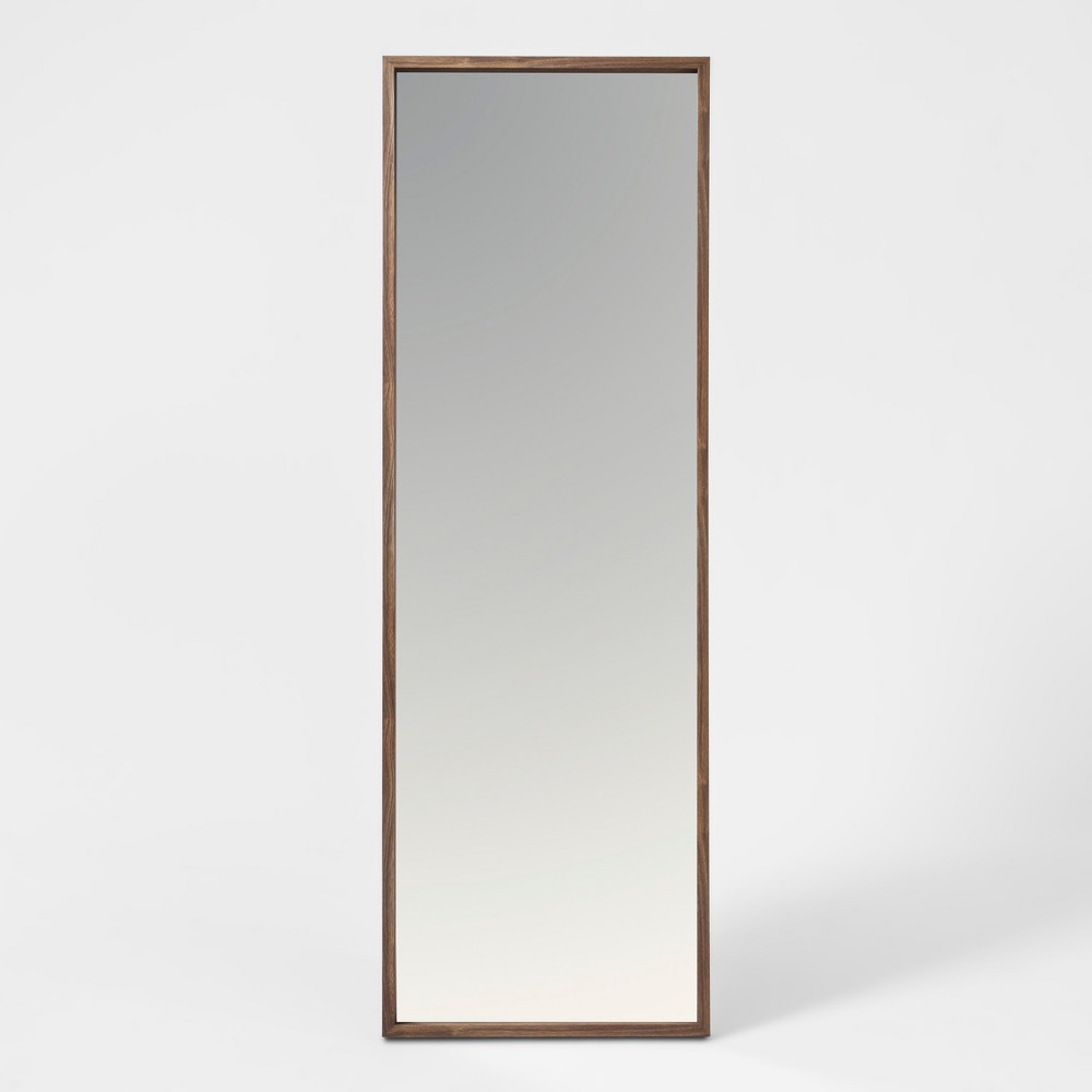 60" X 20" Walnut Hairpin Finish Floor Mirror Brown - Project 62™