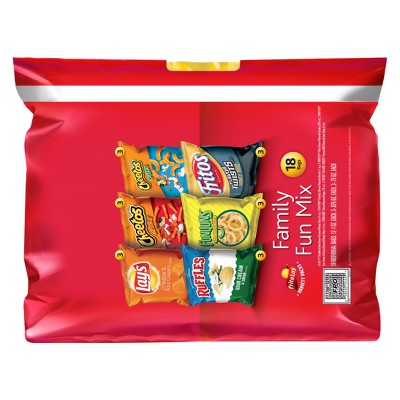 Frito Lay Family Fun Mix Snacks Variety Pack  18 Count (Assortment May Vary) thumbnail