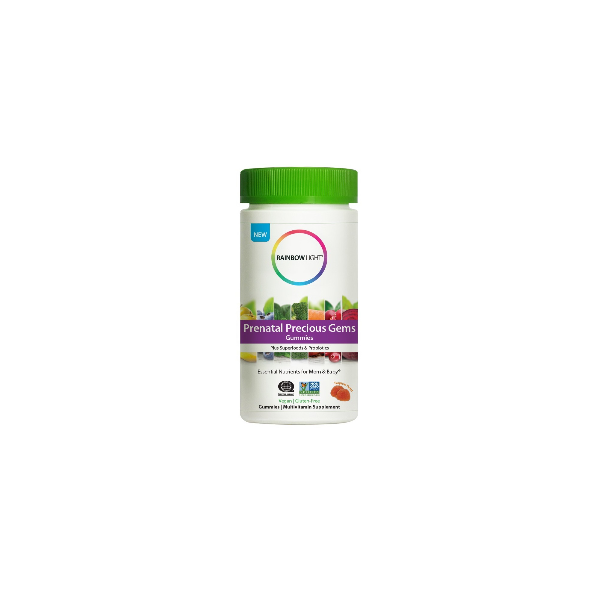Rainbow Light: Organic Prenatal Precious Gems Gummies, 120 Pc (2635968) thumbnail