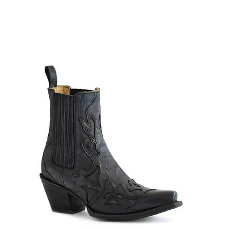 Stetson Women S Cici Western Boot Snip Toe - 12-021-5105-0660 BL 8 1/2 M US