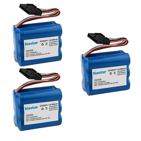Kastar 3-Pack 7.2V 2500mAh Ni-MH Battery Compatible with Keeler Headlamp 250AFH6YMXZ 65808  Keeler Headlamp 1202-P-6229 291980 EP39-22079