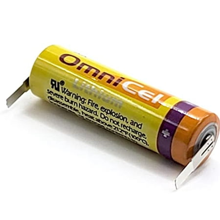 OmniCel ER14505 3.6V 2.4Ah Size Lithium Battery with Tabs Replaces XL-060F  Tadiran TL-2100 TL-4903 TL-5104 TL-5903  SB-11  ER6  Pitcher PT-2100