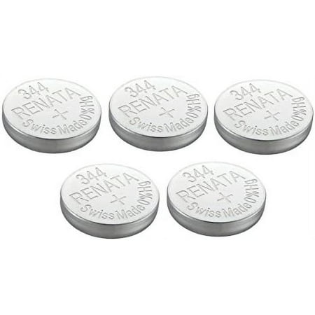 Single Watch Battery Made 344 or SR1136SW 1.55V (5 Batteries  344 or SR 1136 SW)