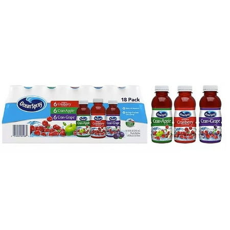 Ocean Spray Juice Drink Variety Pack (10 Fl. Oz.  18 Pk.)