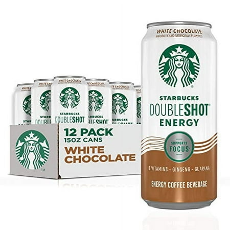 Starbucks  Doubleshot Energy Drink  White Chocolate  15 Fl Oz (Pack of 12)