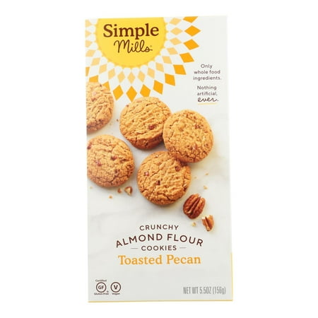Simple Mills Cookies - Crunchy Toasted Pecan - Case of 6 - 5.5 Oz 2059202