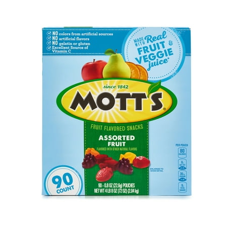 Mott S Fruit Flavored Snacks Assorted Fruit (90 Ct.)