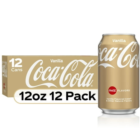 Coca-Cola Vanilla Soda Pop  12 Fl Oz  12 Pack Cans