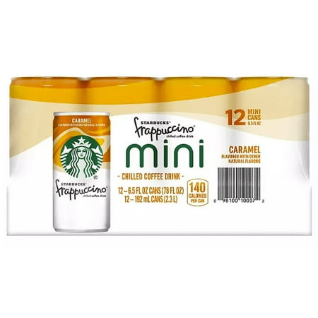 Starbucks Frappuccino Caramel Mini Coffee Drink (6.5 Fl. Oz.  12 Pk.)