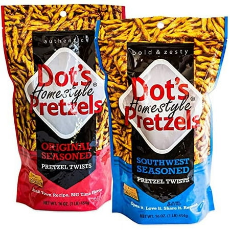 Southwest Seasoned Pretzel - Bold and Zesty Pretzel Sticks - Original Homestyle - 2  16Oz Bags