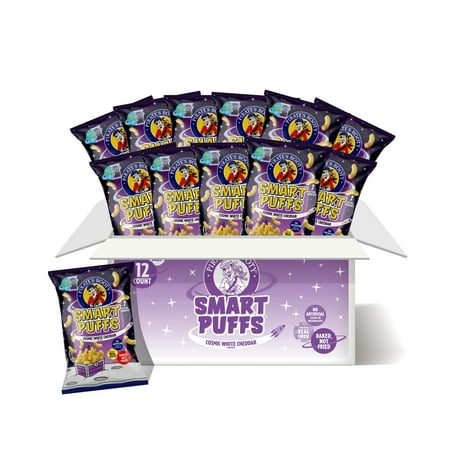 Pirate S Brand Smart Puffs  Wisconsin Cheddar  4.5 Ounce (Pack of 12)