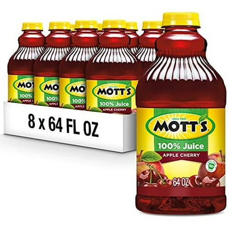 Mott S 100% Apple Cherry Juice  64 Fl Oz Bottle