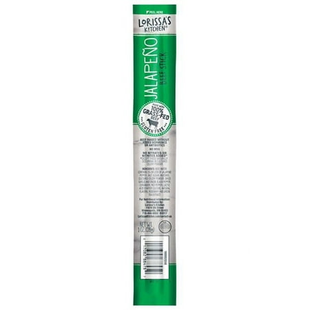 Jacks Links Lorissas Kitchen Jalapeno Beef Stick  1 Oz - Case of 12