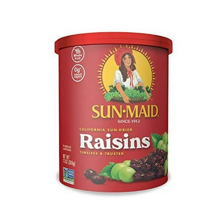 Sun-Maid - Natural California Sun Dried Raisins Snack - 13 Ounce - Whole Natural Dried Fruit - No Sugar Added - Naturally Gluten Free - Non-GMO