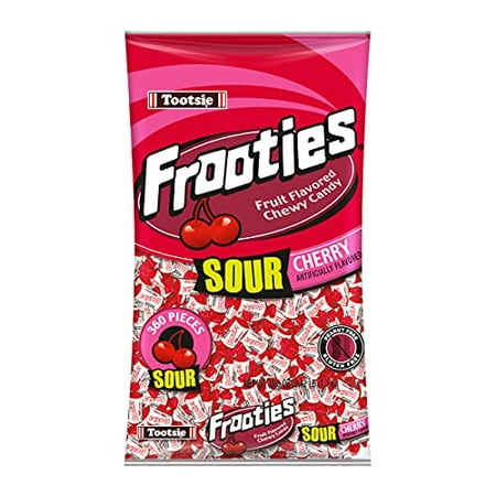 Sour Cherry Frooties - Tootsie Roll Chewy Candy - 360 Piece Count  38.8 Oz Bag